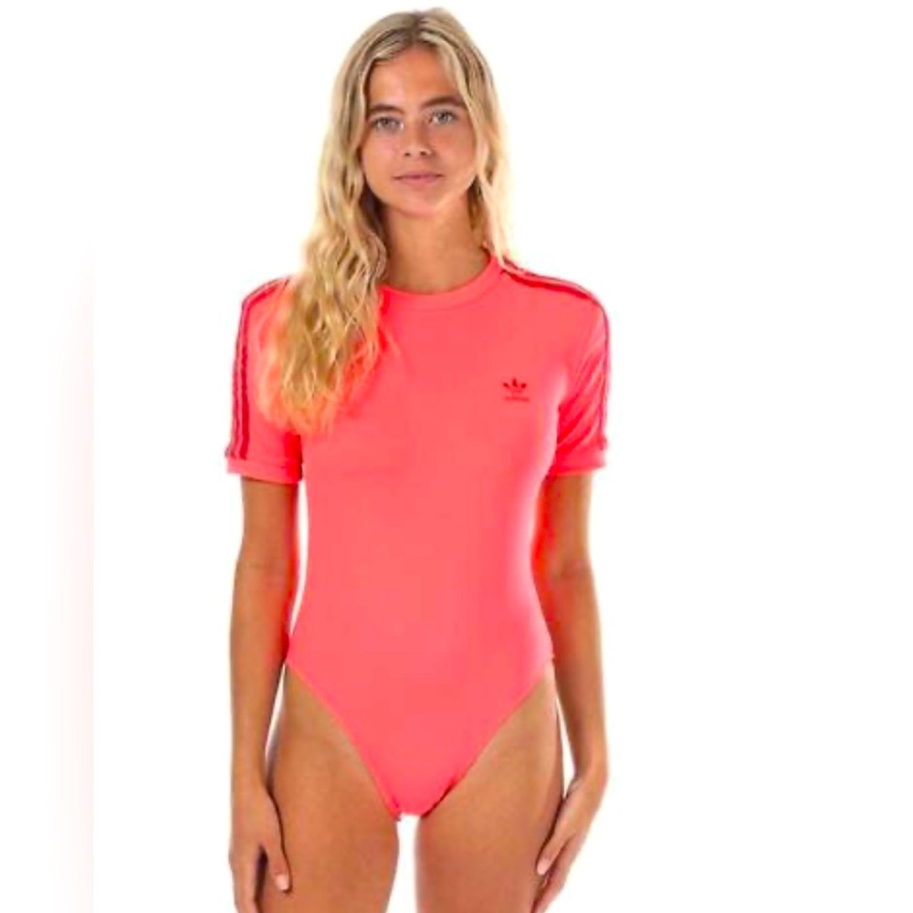 ADIDAS Originals Women's Neon Bodysuit 3-Stripe Trefoil